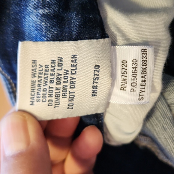 BKE Blue Distressed Payton Style Jeans Mid Rise Bootcut Size 30 X 31.5 Stretchy - Picture 13 of 15